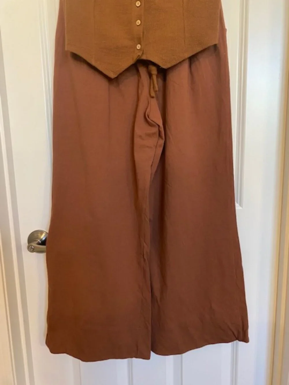 Free People Roxanne Vest and Pants Set Desert Topaz Size XS